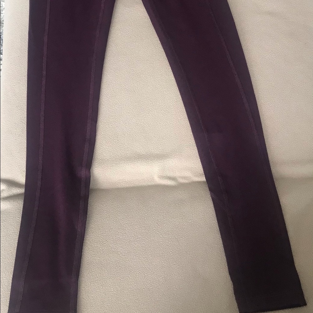 Plum purple Workout Stretch Legging pockets Victoria’s Secret Pants Size 2 yoga - Picture 3 of 8